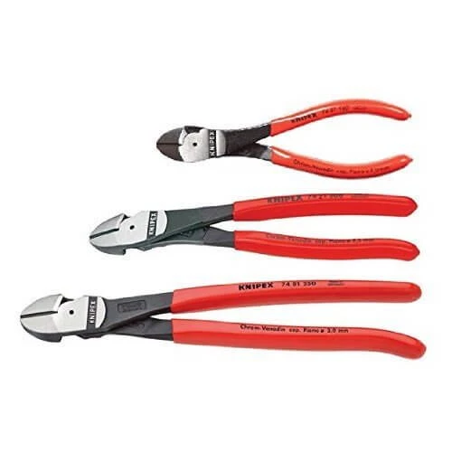 Knipex 002005us 3 Piece High Leverage Diagonal Cutter Pliers Set 3 Knipex 002005us 3 Piece High Leverage Diagonal Cutter Pliers Set