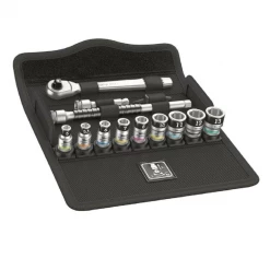 WHAT'S NEW Wera 003756 - 8100 SA 12 HF Zyklop Metal Ratchet Set Push-through