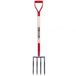 SALE Garant G411D - Spading Fork, 4 X 11" Tines, Wood Handle