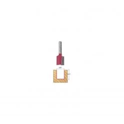 Freud 5/8" (Dia.) Double Flute Straight Bit With 1/4" Shank (04-136)