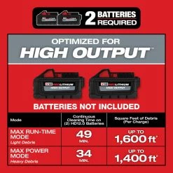 MILWAUKEE Milwakee 0920-20 - M18 FUEL™ 9 Gallon Dual-Battery Wet/Dry Vacuum