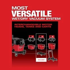 MILWAUKEE POWER TOOLS Milwakee 0920-22HD - M18 FUEL™ 9 Gallon Dual-Battery Wet/Dry Vacuum 32 MILWAUKEE POWER TOOLS Milwakee 0920-22HD - M18 FUEL™ 9 Gallon Dual-Battery Wet/Dry Vacuum