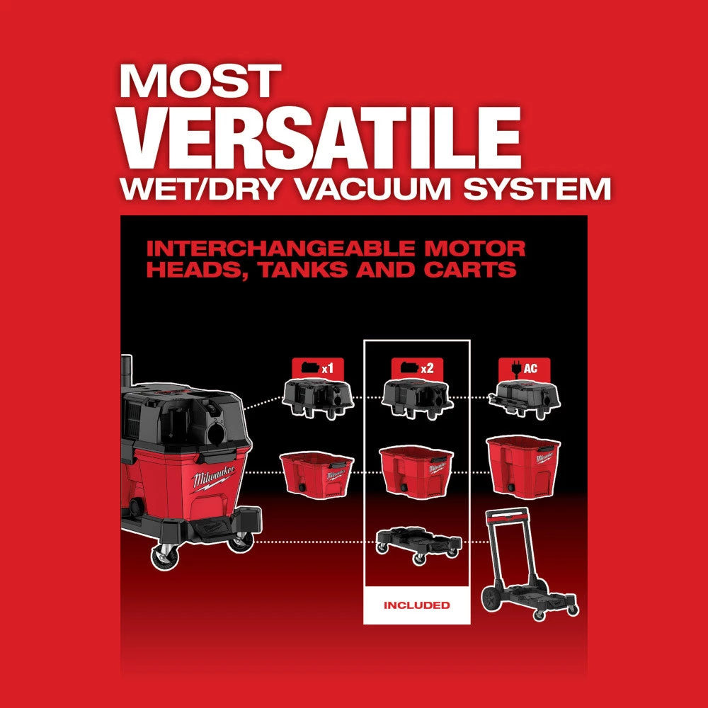 MILWAUKEE POWER TOOLS Milwakee 0920-22HD - M18 FUEL™ 9 Gallon Dual-Battery Wet/Dry Vacuum 17 MILWAUKEE POWER TOOLS Milwakee 0920-22HD - M18 FUEL™ 9 Gallon Dual-Battery Wet/Dry Vacuum