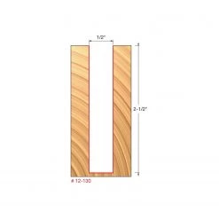 WOODWORKING Freud 1/2" (Dia.) Double Flute Straight Bit With 1/2" Shank (12-130)