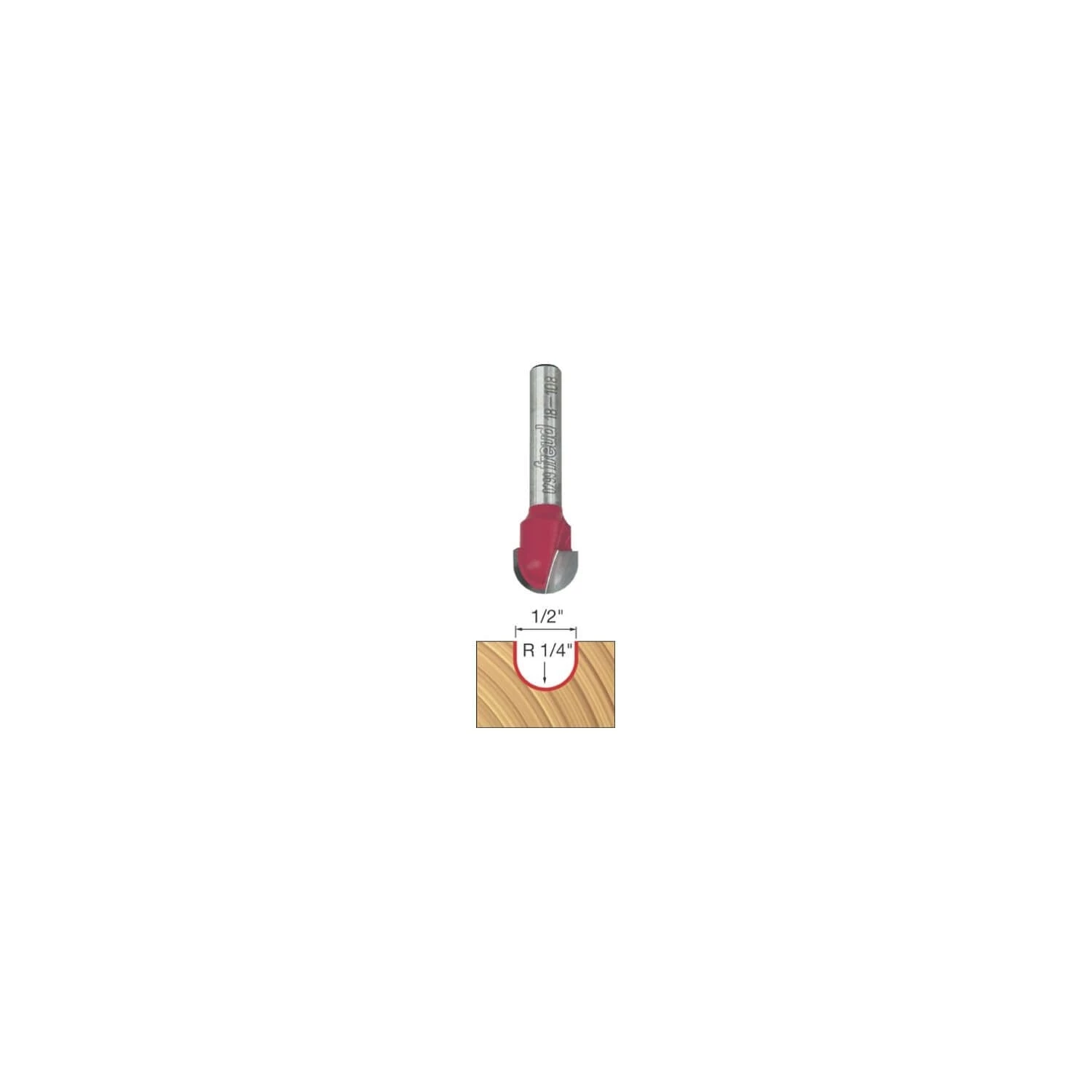 Freud 1/4" Radius Round Nose Bit With 1/4" Shank (18-108) WOODWORKING 4 Freud 1/4" Radius Round Nose Bit With 1/4" Shank (18-108) WOODWORKING