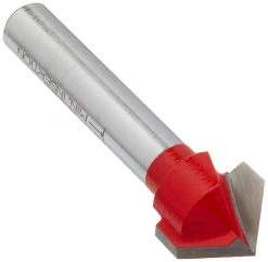 WOODWORKING Roll Over Image To Zoom In Freud 1/2" (Dia.) V Grooving Bit With 1/4" Shank (20-104)