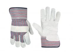 KUNYS CLC Saftey Cuff Leather Palm Work Gloves