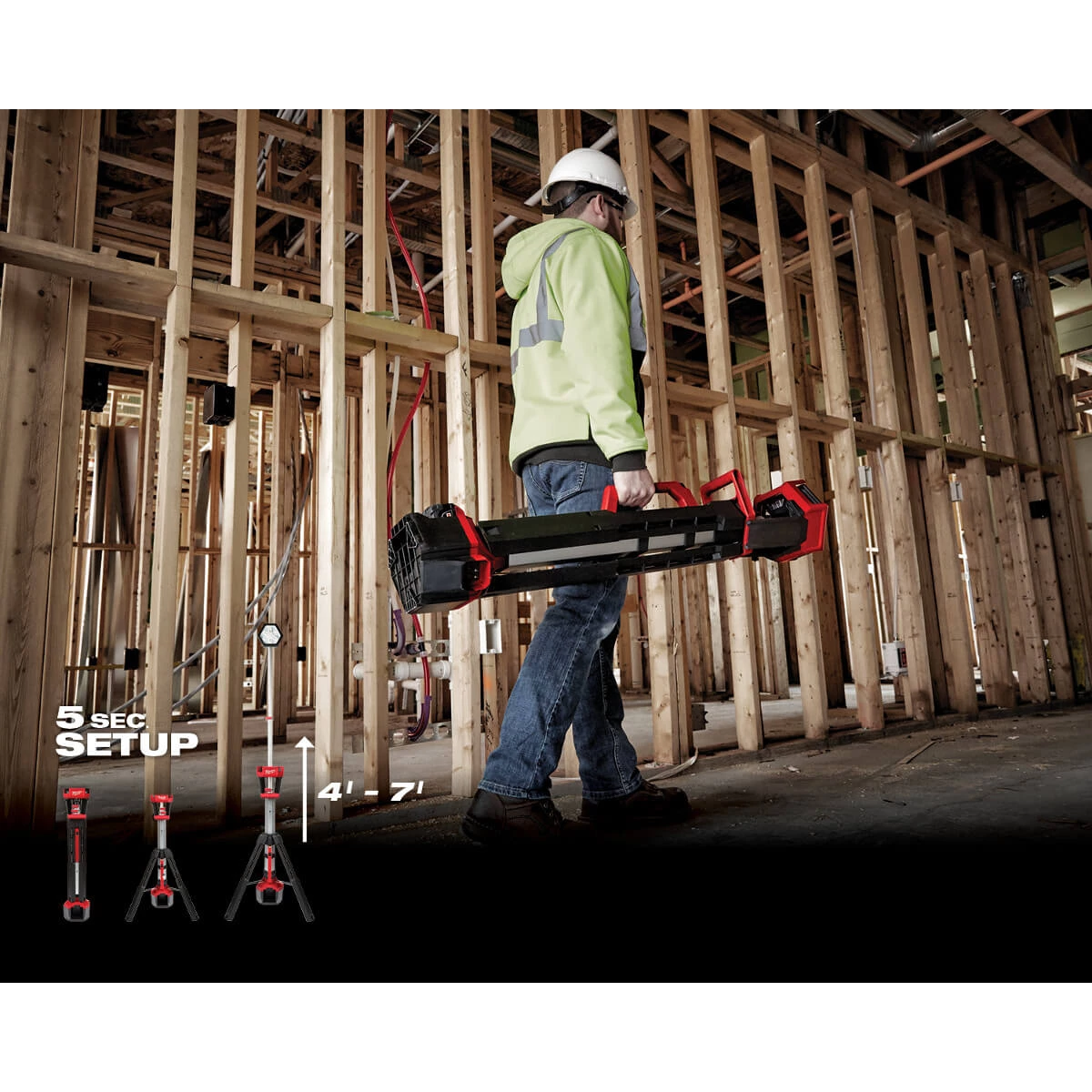 LIGHTING Milwaukee 2131-20 - M18™ ROCKET™ Dual Power Tower Light - (TOOL ONLY) 5 LIGHTING Milwaukee 2131-20 - M18™ ROCKET™ Dual Power Tower Light - (TOOL ONLY)