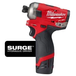 Milwaukee 2551-22 - M12 FUEL™ SURGE™ 1/4" Hex Hydraulic Driver 2 Battery Kit POWER TOOLS