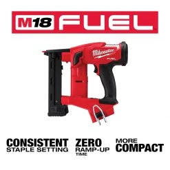 NAILERS AND STAPLERS Milwaukee 2749-20 - M18 Fuel 18Ga Narrow Crown Stapler - Tool Only