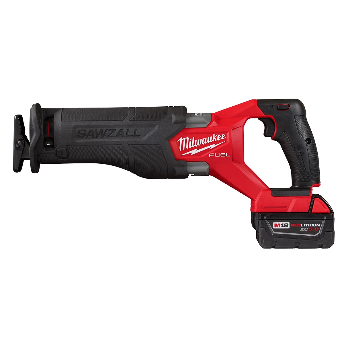 Milwaukee 2821-22 M18 FUEL™ SAWZALL® Reciprocating Saw with 2 XC5.0 Batteries - Limited Time Sale 6 Milwaukee 2821-22 - M18 FUEL™ SAWZALL® Reciprocating Saw - 2 Battery XC5.0 Kit SALE