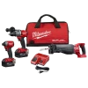 SALE Milwaukee 2998-23 - M18 FUEL 3pc Combo Kit Includes Hammerdrill, Impact & Gen II Sawzall