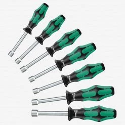 WERA 345230 - 7PC HOLLOW-SHAFT IMPERIAL NUT DRIVER SET