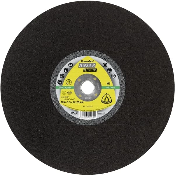 Klingspor 354416 - 14" X 5/32" X 20mm Large Cutting Wheels SALE 3 Klingspor 354416 - 14" X 5/32" X 20mm Large Cutting Wheels SALE
