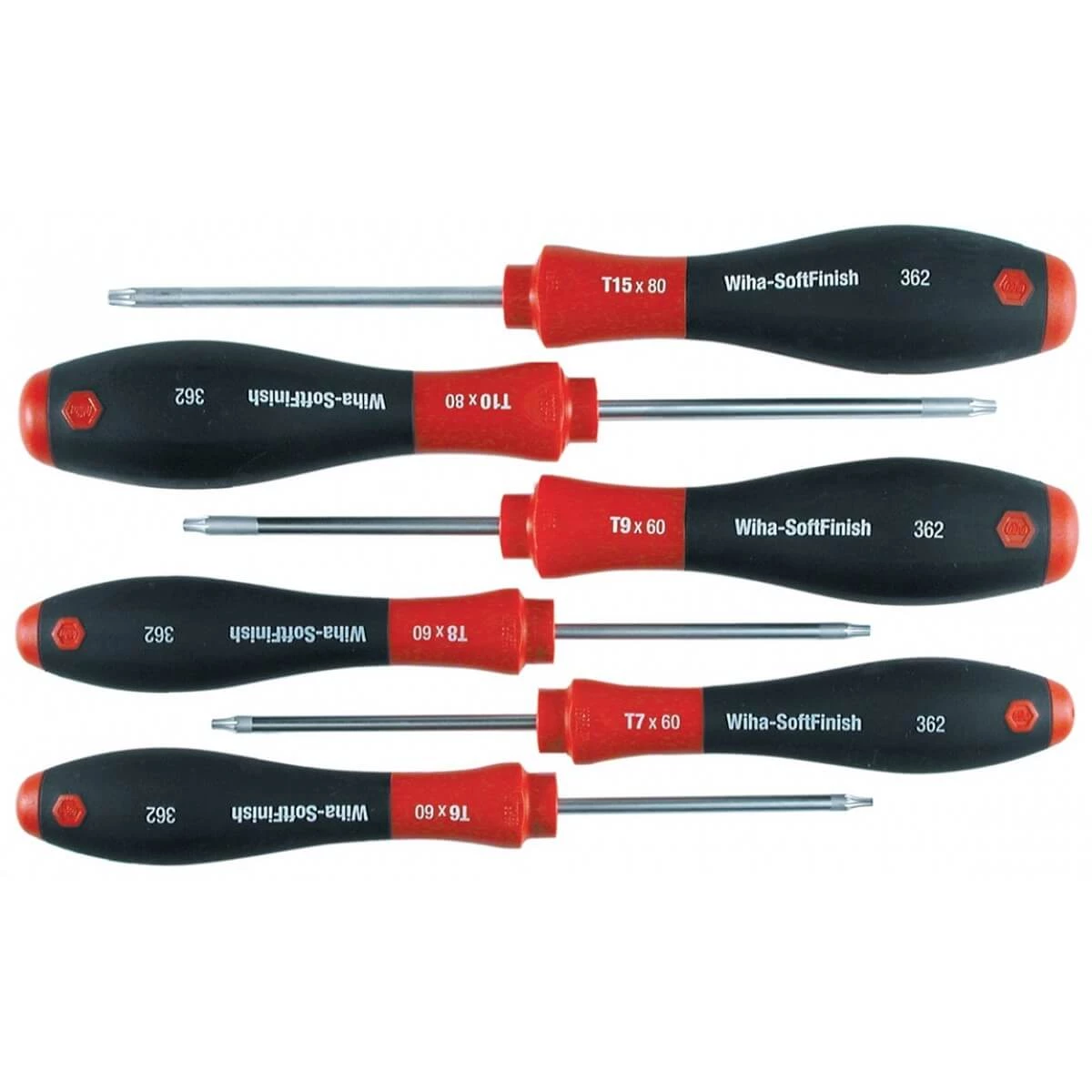 Wiha 36201 - 6pc SoftFinish Torx Screwdriver Set - T6 - T25 HAND TOOLS 3 Wiha 36201 - 6pc SoftFinish Torx Screwdriver Set - T6 - T25 HAND TOOLS