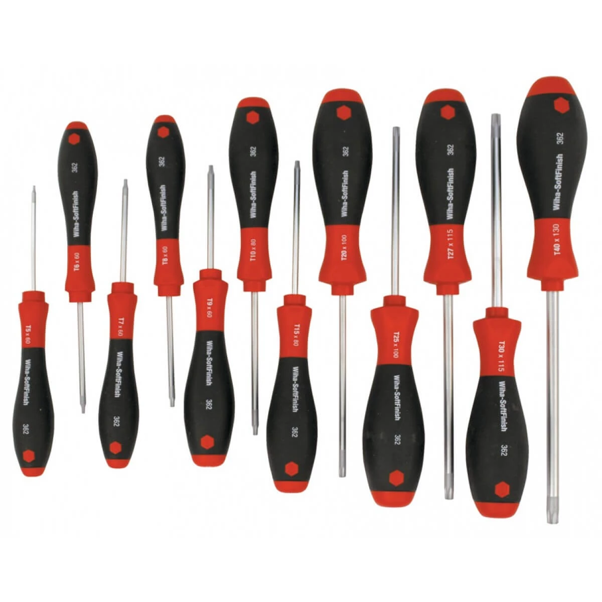 HAND TOOLS Wiha 36267 - 12pc SoftFinish Torx Screwdriver Set - T5 - T40 3 HAND TOOLS Wiha 36267 - 12pc SoftFinish Torx Screwdriver Set - T5 - T40
