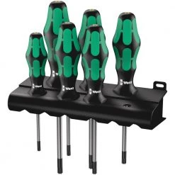 Wera 028059- 367/6 TORX® HF Kraftform Plus Screwdriver Set With Holding Function And Rack