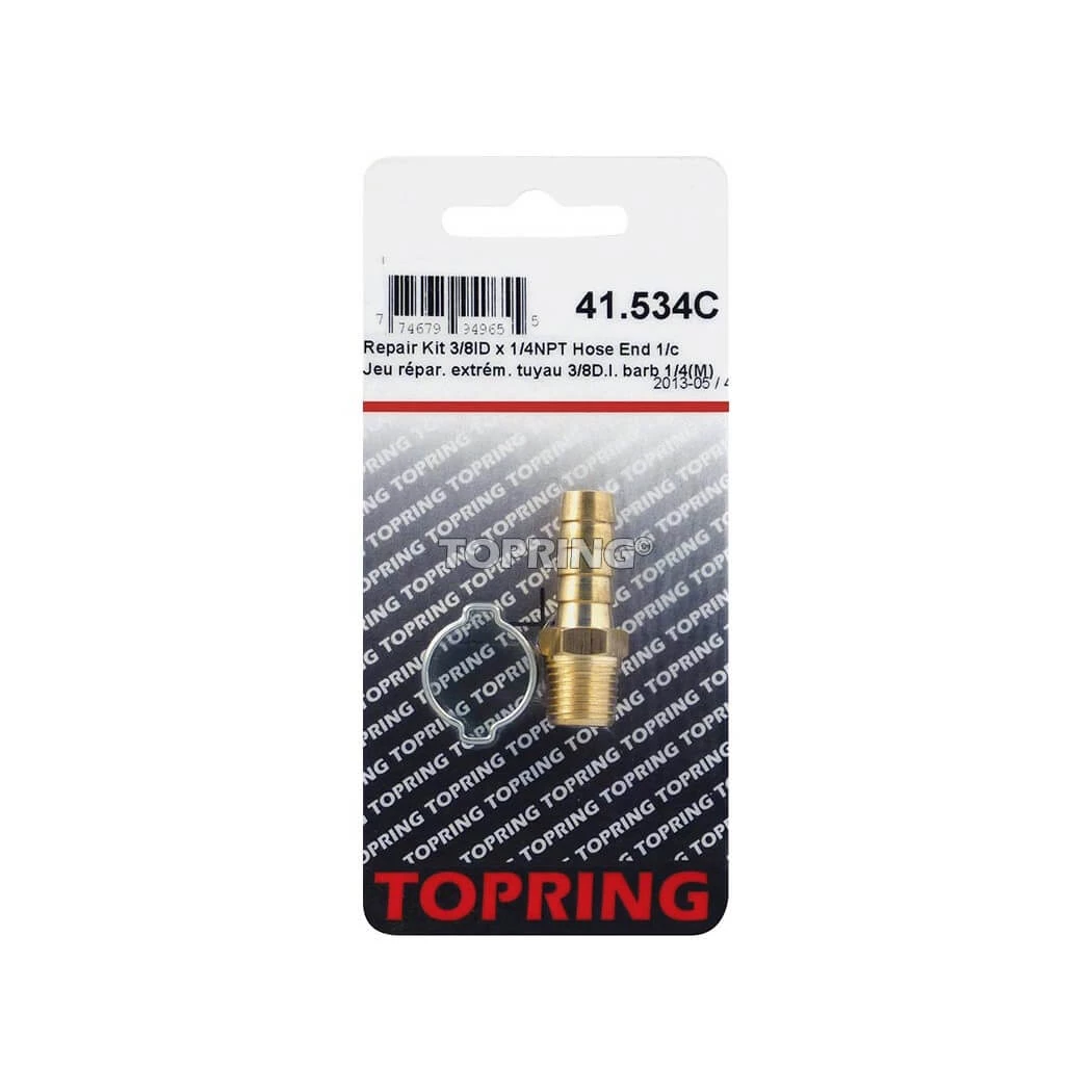 TOPRING 41.534C 3/8" Hose End Repair Kit ACCESSORIES 3 TOPRING 41.534C 3/8" Hose End Repair Kit ACCESSORIES