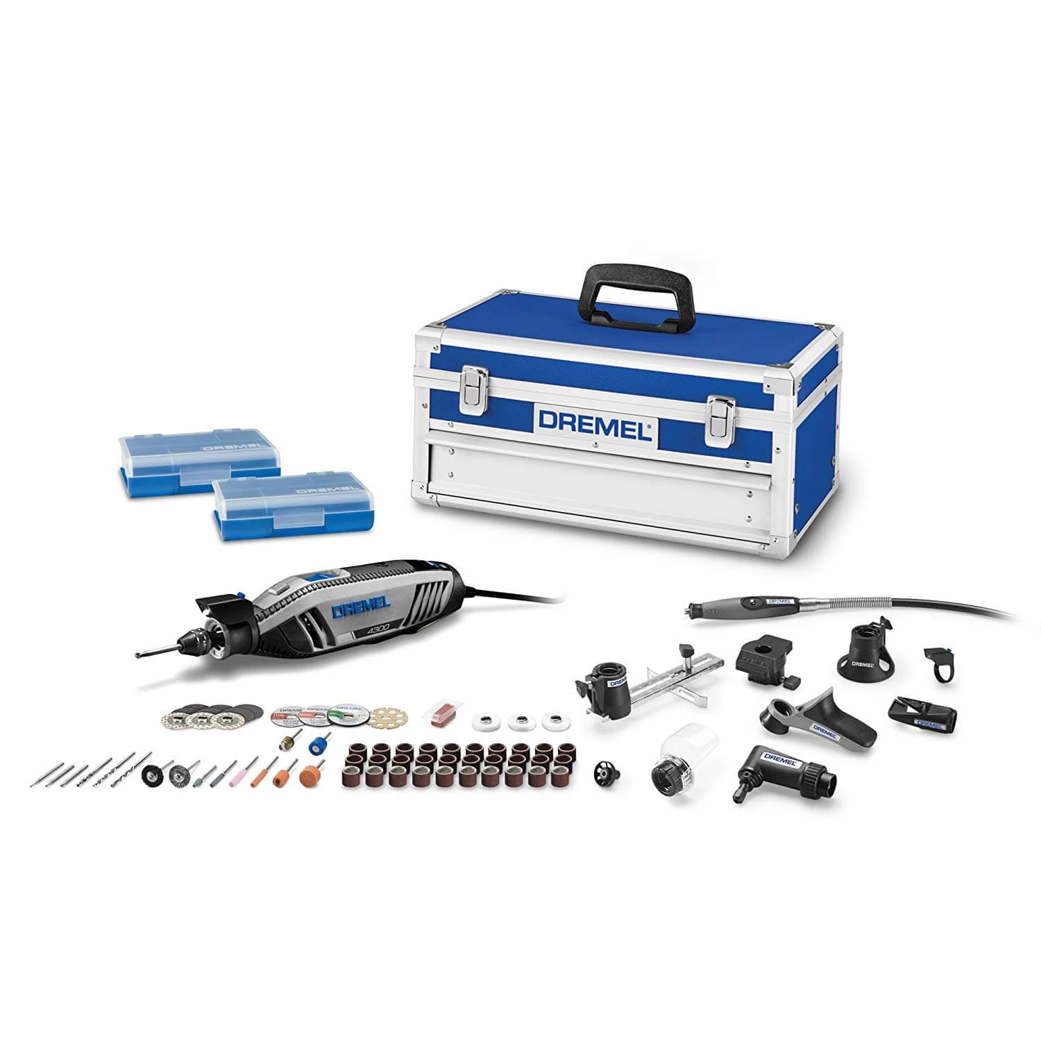 Dremel 4300-9/64 Variable Speed Rotary Tool Kit - 9 Attachments And 64 Accessories 3 Dremel 4300-9/64 Variable Speed Rotary Tool Kit - 9 Attachments And 64 Accessories