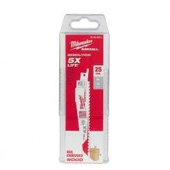 Milwaukee 48-00-8021 - 25pk "The AX" 6" Sawzall Blades CUTTING ACCESSORIES