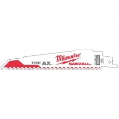 Milwaukee 48-00-8021 - 25pk "The AX" 6" Sawzall Blades CUTTING ACCESSORIES