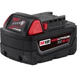 Milwaukee 48-11-1850 - M18 5.0Ah Li-Ion Battery Pack BATTERIES AND CHARGERS