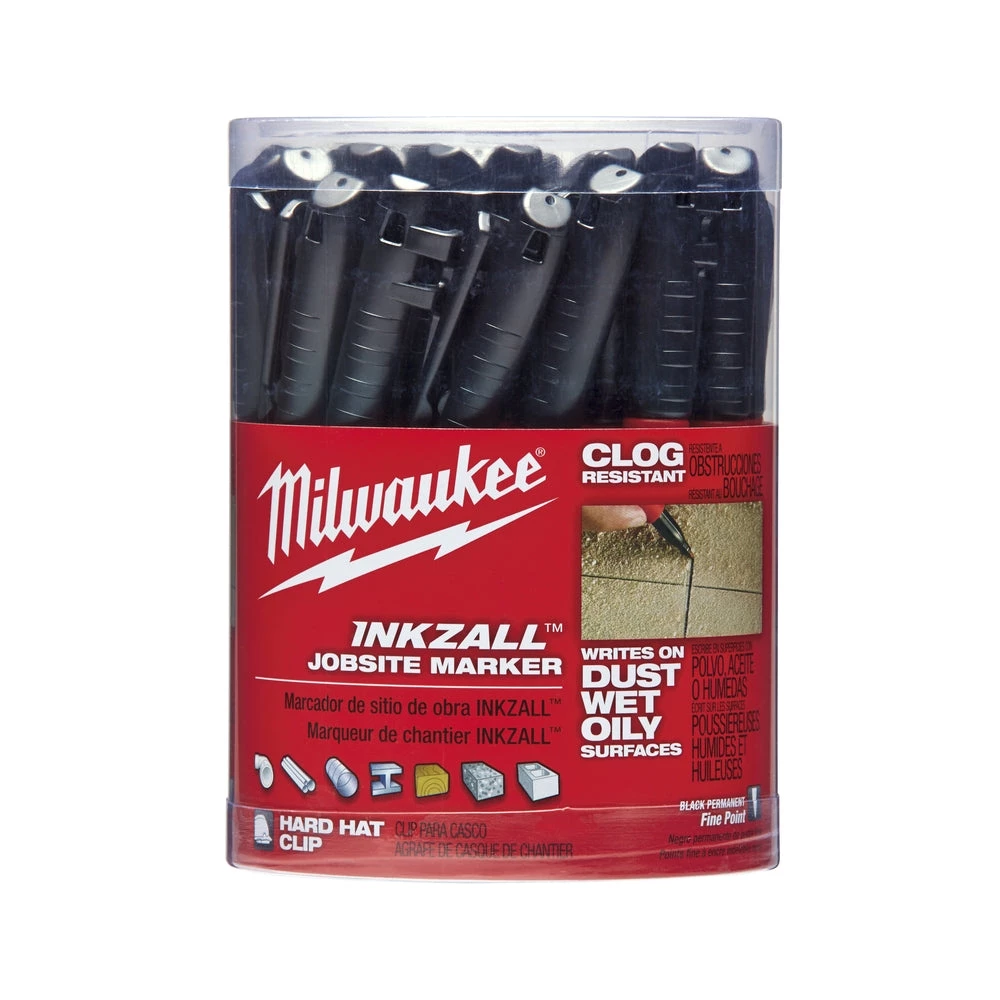 Milwaukee 48-22-3100 - Inkzall Black Fine Point Marker 9 Milwaukee 48-22-3100 - Inkzall Black Fine Point Marker