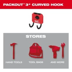 STORAGE Milwaukee 48-22-8335 - PACKOUT™ 3” Curved Hook 12 STORAGE Milwaukee 48-22-8335 - PACKOUT™ 3” Curved Hook