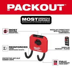 STORAGE Milwaukee 48-22-8335 - PACKOUT™ 3” Curved Hook 10 STORAGE Milwaukee 48-22-8335 - PACKOUT™ 3” Curved Hook