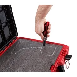 STORAGE Milwaukee 48-22-8450 - PACKOUT Tool Case With Foam Insert 25 STORAGE Milwaukee 48-22-8450 - PACKOUT Tool Case With Foam Insert