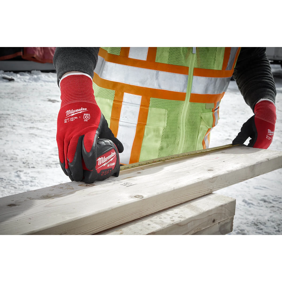 WORK WEAR Milwaukee Cut Level 1 Insulated Gloves - XL 6 WORK WEAR Milwaukee Cut Level 1 Insulated Gloves - XL
