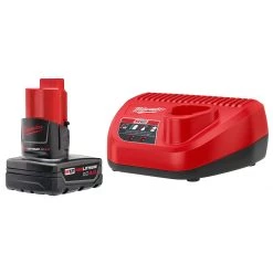 BATTERIES AND CHARGERS Milwaukee 48-59-2440 -M12 4.0Ah Starter Kit