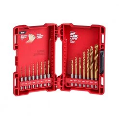 Milwaukee 48-89-4630 - SHOCKWAVE™ Titanium Drill Bit Set - 15PC DRIVING AND FASTENING ACCESSORIES