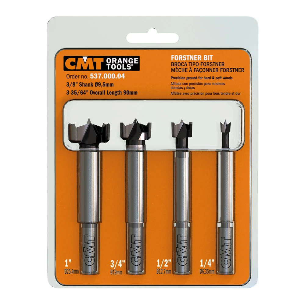 CMT 537.000.04 - FORSTNER BIT SET (4PC SET) WOODWORKING 3 CMT 537.000.04 - FORSTNER BIT SET (4PC SET) WOODWORKING