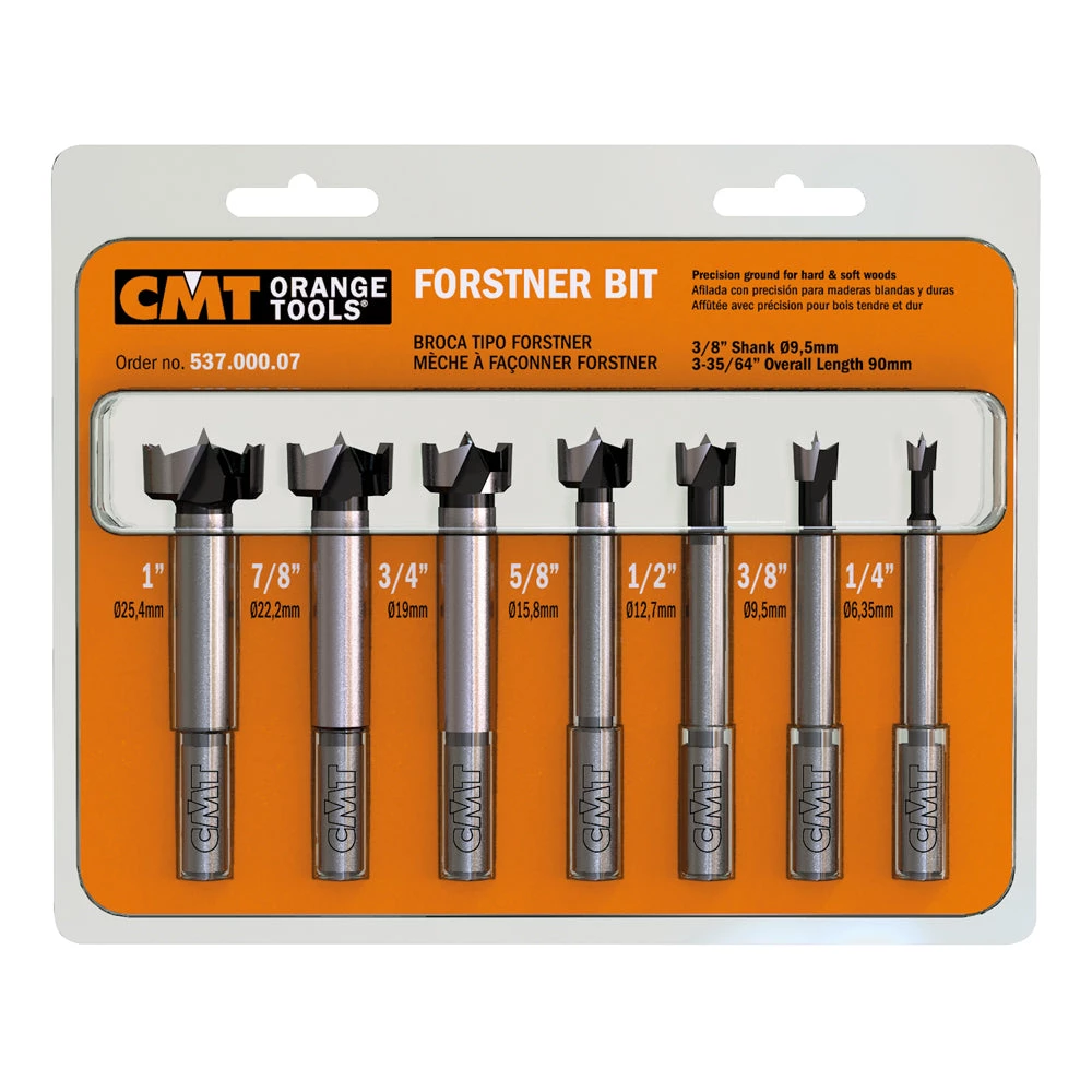 CMT 537.000.07 - Forstner Bit Set (7pc Set) WOODWORKING 3 CMT 537.000.07 - Forstner Bit Set (7pc Set) WOODWORKING