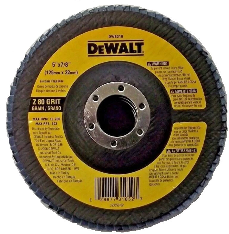 Dewalt DW8318 - HP FLAP DISCS TYPE 29 ABRASIVES 2 Dewalt DW8318 - HP FLAP DISCS TYPE 29 ABRASIVES