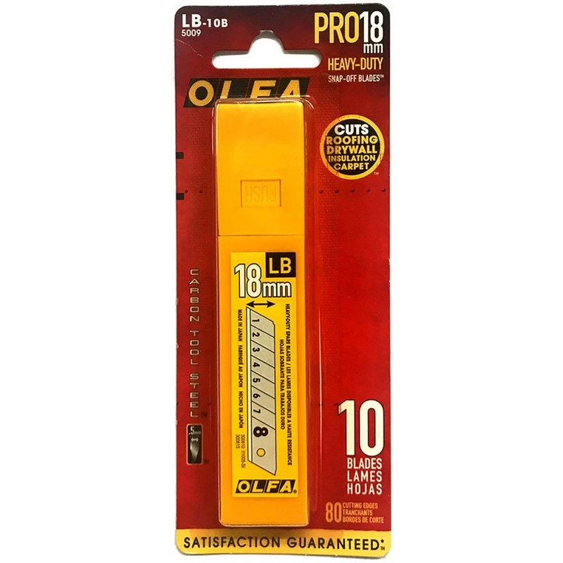 Olfa LB-10B - 10pk 18mm Snap-Off Blade 3 Olfa LB-10B - 10pk 18mm Snap-Off Blade