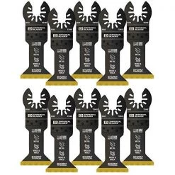 IMPERIAL BLADES Imperial IBOAT340-10 - 10pk 1-3/4" Multi-Material Storm Titanium Metal/Wood Oscillating Blade