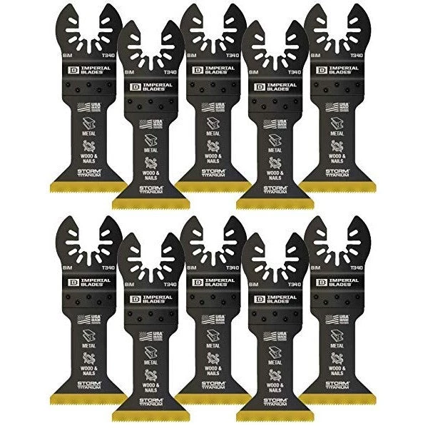 IMPERIAL BLADES Imperial IBOAT340-10 - 10pk 1-3/4" Multi-Material Storm Titanium Metal/Wood Oscillating Blade 3 IMPERIAL BLADES Imperial IBOAT340-10 - 10pk 1-3/4" Multi-Material Storm Titanium Metal/Wood Oscillating Blade