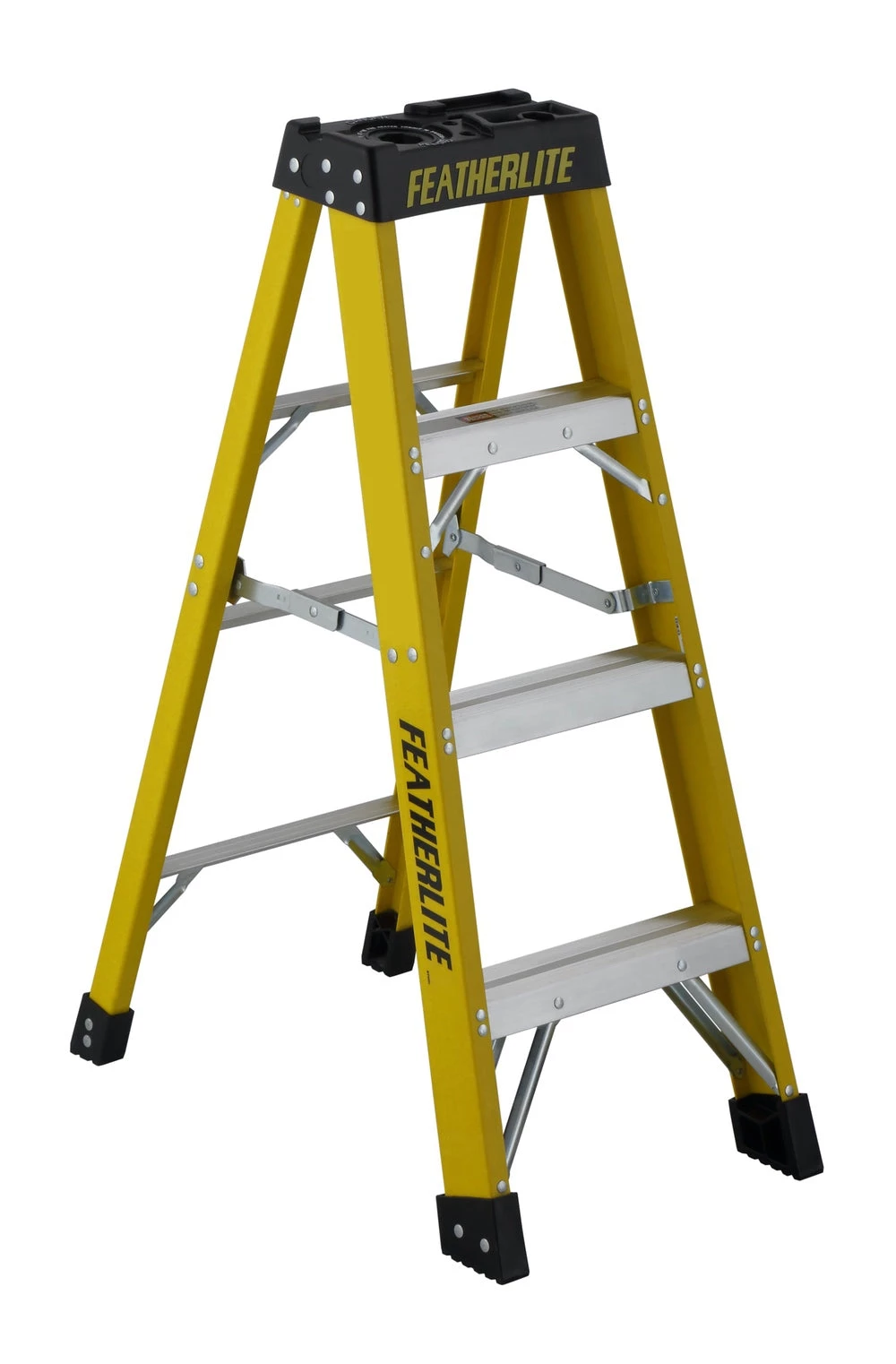 SALE FEATHERLITE 6904 4' EXTRA-HEAVY DUTY FIBERGLASS STEPLADDER 3 SALE FEATHERLITE 6904 4' EXTRA-HEAVY DUTY FIBERGLASS STEPLADDER