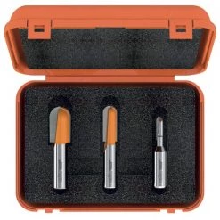 CMT 814.001.11 - 3 PC ROUND NOSE BIT SET (1/4" SHANK)