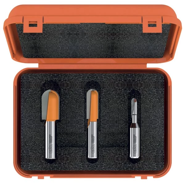 CMT 814.001.11 - 3 PC ROUND NOSE BIT SET (1/4" SHANK) 3 CMT 814.001.11 - 3 PC ROUND NOSE BIT SET (1/4" SHANK)