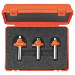 CMT 838.001.11 - 3 PC ROUNDOVER ROUTER BIT SET