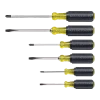 Klein Screwdriver Set, Slotted And Phillips, 6-Piece