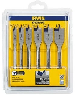DeWALT IRWIN Tools 88886 Speedbor Blue Groove Spade Bit Set, 6-Piece By IRWIN
