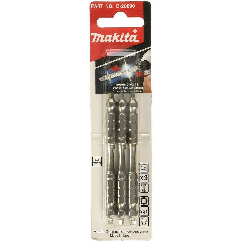 Makita B-20890 Torsion Screwdriver Bit – Square Drive 3 Makita B-20890 Torsion Screwdriver Bit – Square Drive