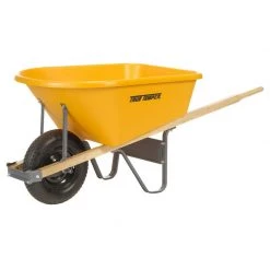 Garant CP6 - Wheelbarrow, 6 Cu. Ft. Poly Tray, Heavy Duty Industrial