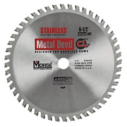 MORSE 6-1/2" 48T Stainless Steel Cutting Saw Blade - Precision Cutting Tool 3 WHAT'S NEW Morse 6-1/2" 48T Stainless Steel Cutting Saw Blade