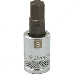 DRIVING AND FASTENING ACCESSORIES Dynamic 3/8" D BIT Socket HEX 9 MM