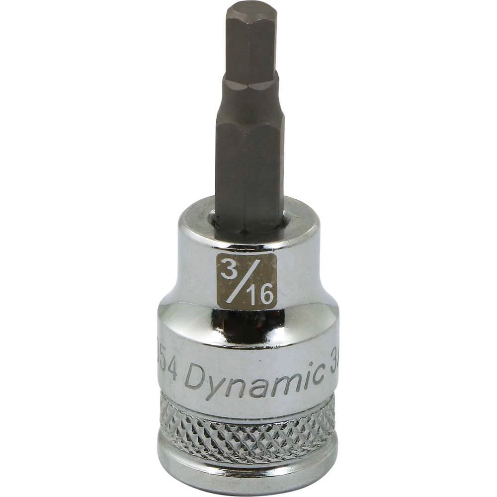 Dynamic 3/8" D BIT Socket HEX 3/16" 3 Dynamic 3/8" D BIT Socket HEX 3/16"